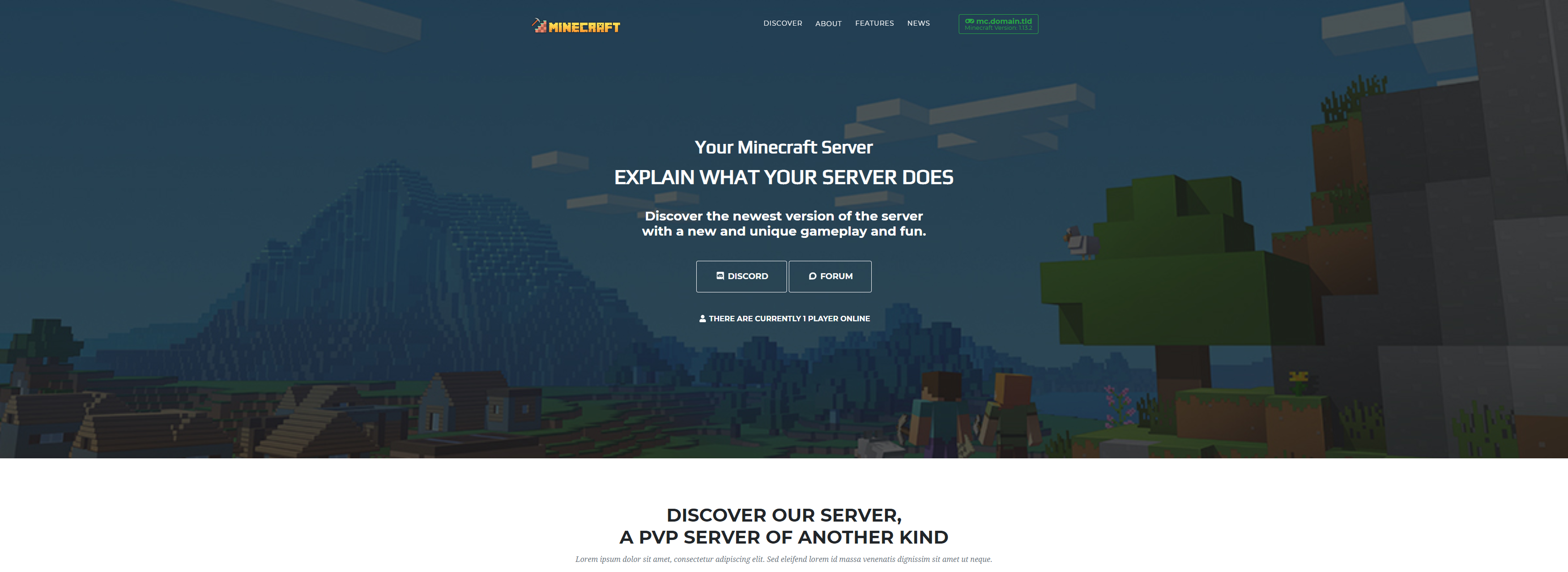 Thème Minecraft pour Ghost v2